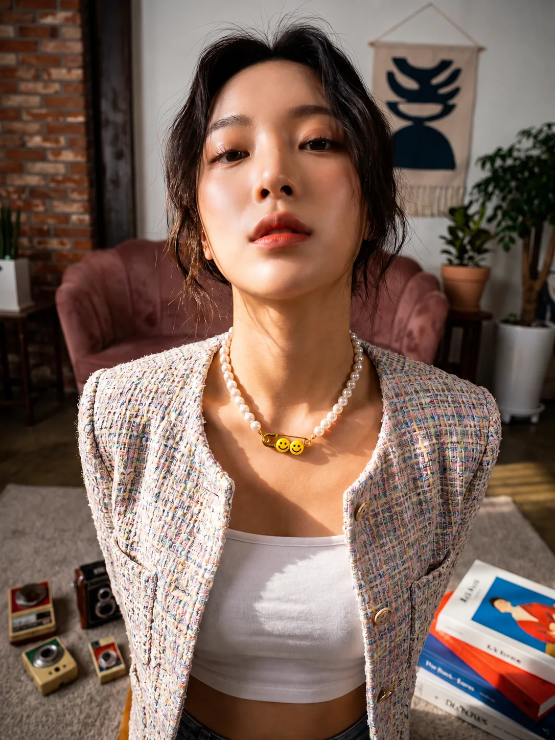 SMILE PIN NECKLACE